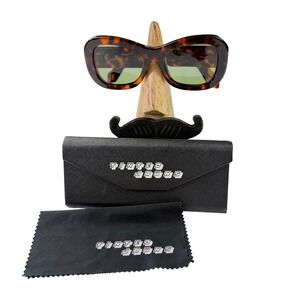Off-White Virgil Sunglasses Dark Havana Tortoise Green Lens OERI040 6055 Italy